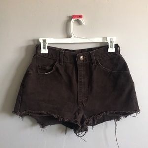 Lee high waisted jean shorts